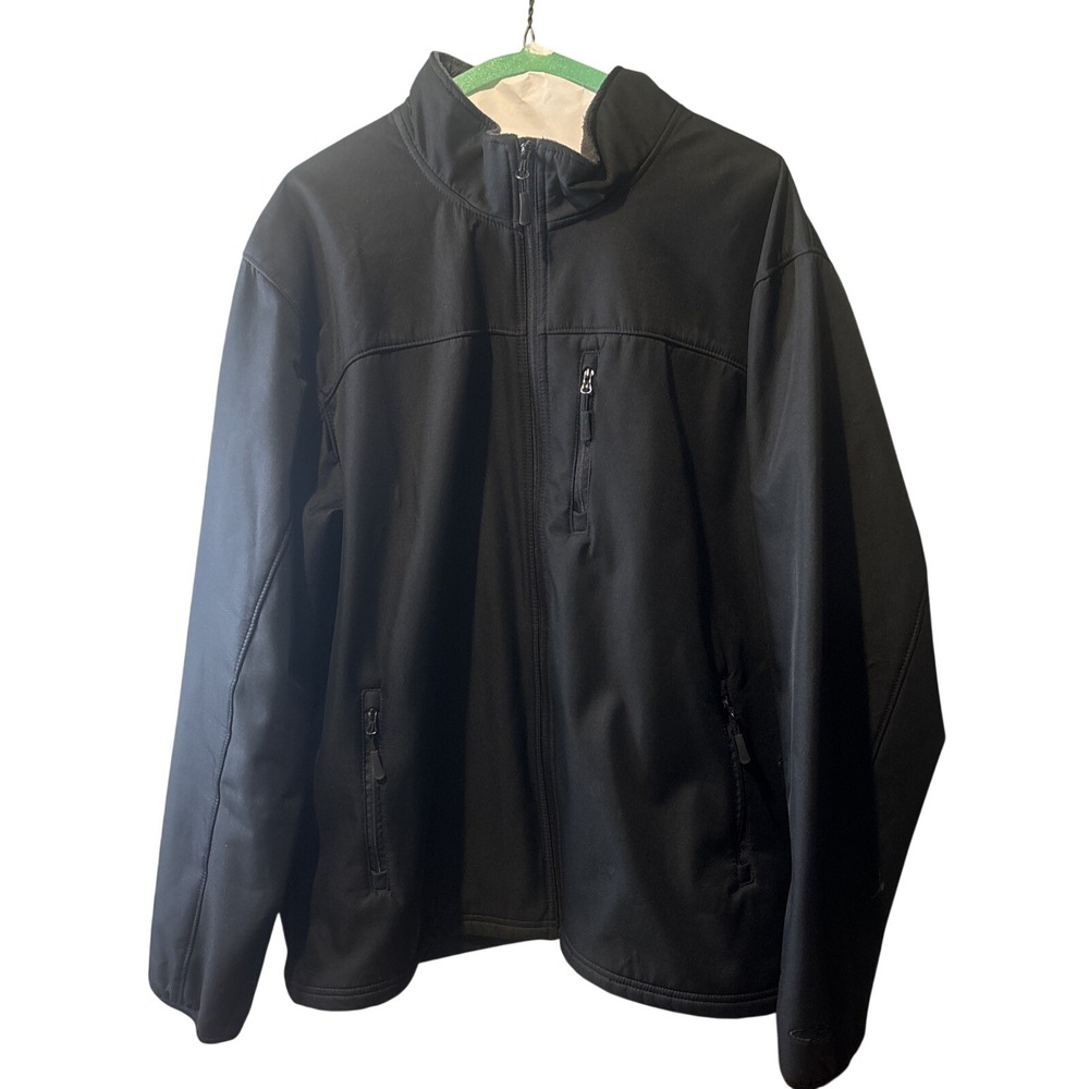 C9 by Champion Mens Black Softshell Fleece Lined Full Zip Jacket XL